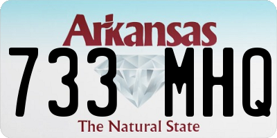 AR license plate 733MHQ