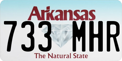 AR license plate 733MHR