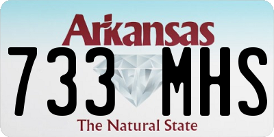 AR license plate 733MHS