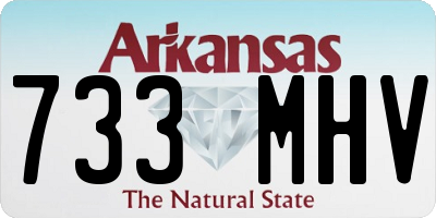 AR license plate 733MHV