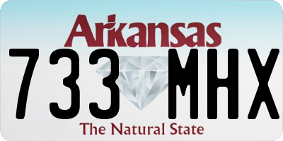 AR license plate 733MHX