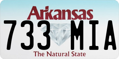 AR license plate 733MIA