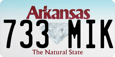 AR license plate 733MIK