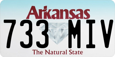 AR license plate 733MIV