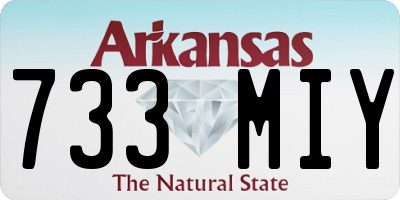 AR license plate 733MIY