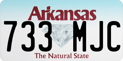 AR license plate 733MJC