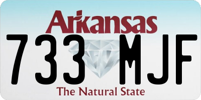 AR license plate 733MJF