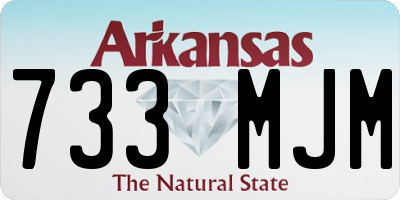 AR license plate 733MJM