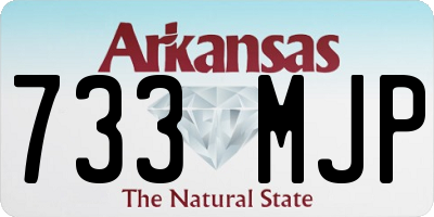 AR license plate 733MJP