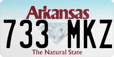 AR license plate 733MKZ