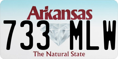 AR license plate 733MLW