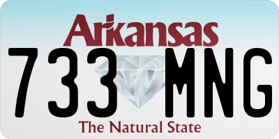 AR license plate 733MNG