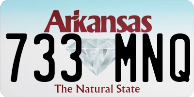 AR license plate 733MNQ
