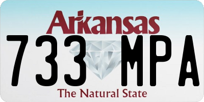 AR license plate 733MPA
