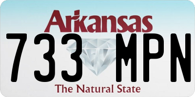 AR license plate 733MPN