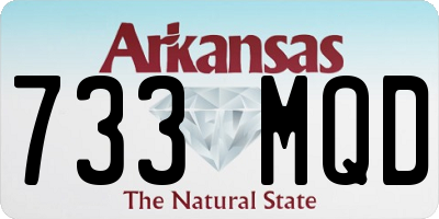 AR license plate 733MQD
