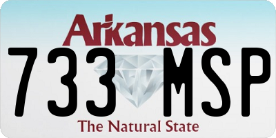 AR license plate 733MSP