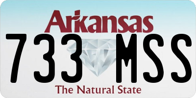 AR license plate 733MSS