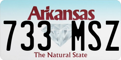 AR license plate 733MSZ