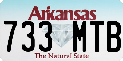 AR license plate 733MTB
