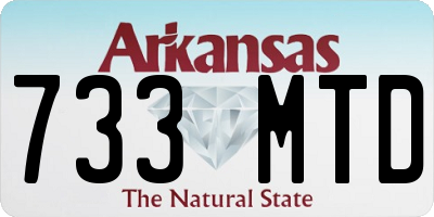 AR license plate 733MTD