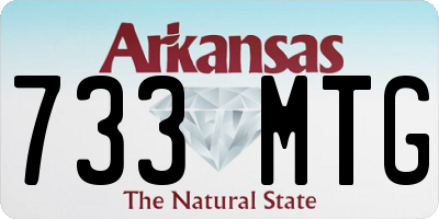 AR license plate 733MTG
