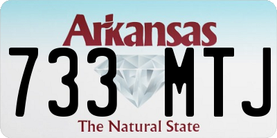 AR license plate 733MTJ