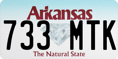 AR license plate 733MTK