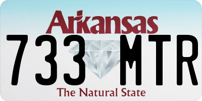 AR license plate 733MTR