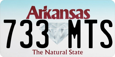 AR license plate 733MTS
