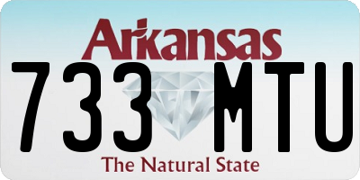 AR license plate 733MTU