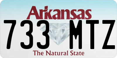 AR license plate 733MTZ