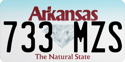 AR license plate 733MZS