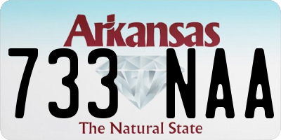 AR license plate 733NAA