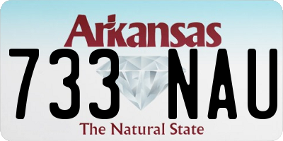 AR license plate 733NAU