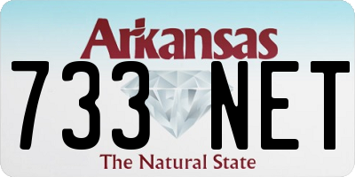 AR license plate 733NET