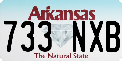 AR license plate 733NXB
