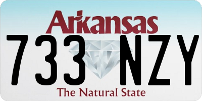 AR license plate 733NZY