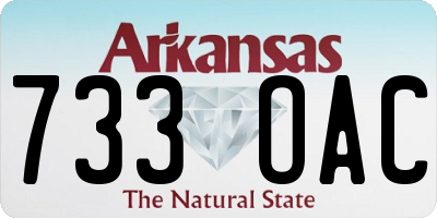 AR license plate 733OAC