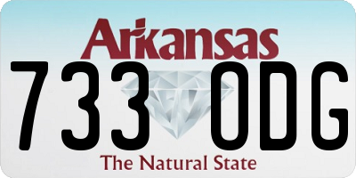 AR license plate 733ODG