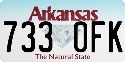 AR license plate 733OFK
