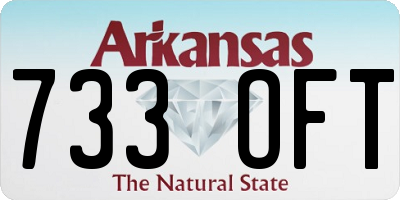 AR license plate 733OFT