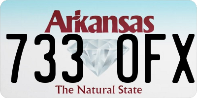 AR license plate 733OFX