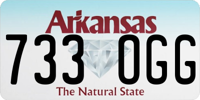 AR license plate 733OGG