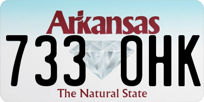 AR license plate 733OHK