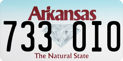AR license plate 733OIO