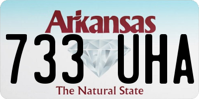 AR license plate 733UHA