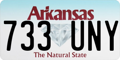 AR license plate 733UNY