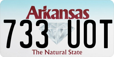 AR license plate 733UOT