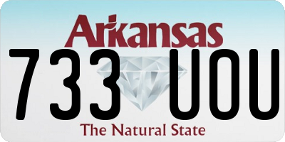 AR license plate 733UOU